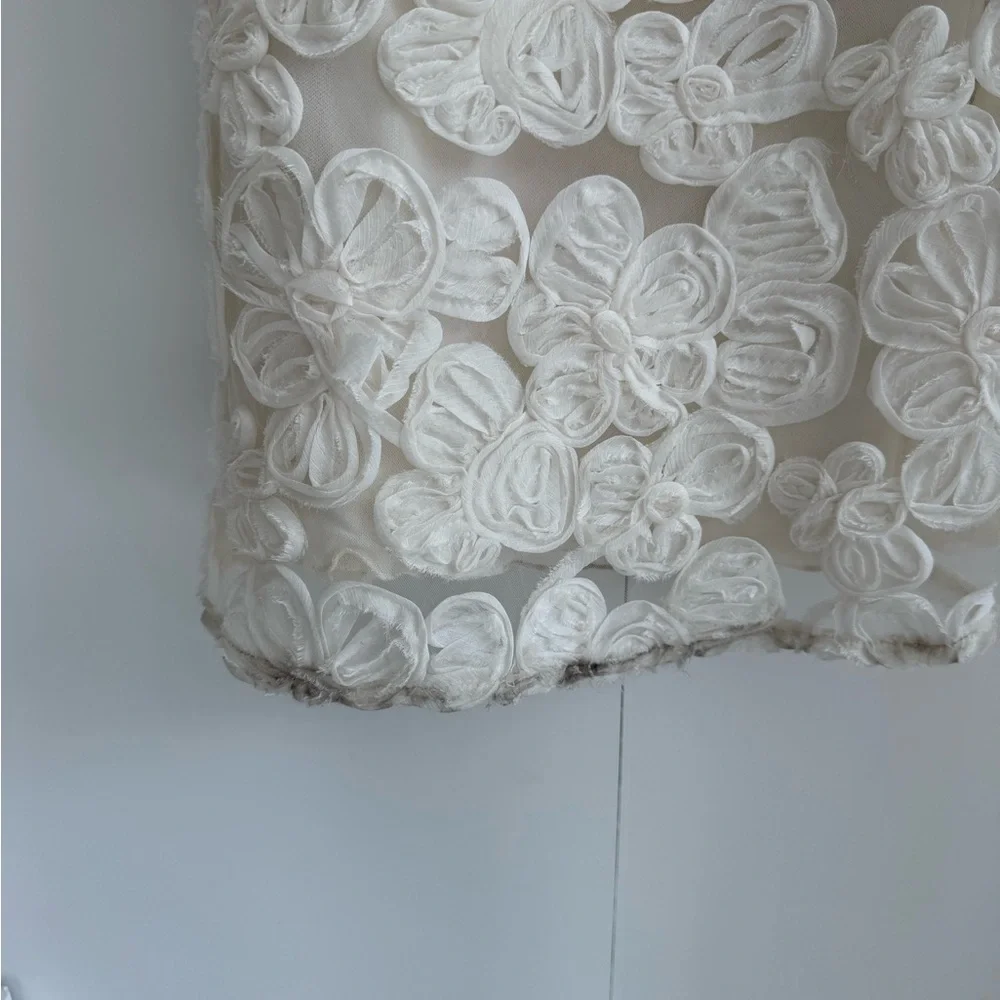 Elegant Cream Lace Gown - Picture 3 of 5